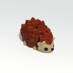 Erizo Minimal Impreso en 3D Juguete Flexible