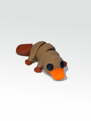 Ornitorrinco Minimal Juguete Flexible impreso en 3D