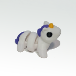 Unicornio Minimal Juguete Flexible impreso en 3D